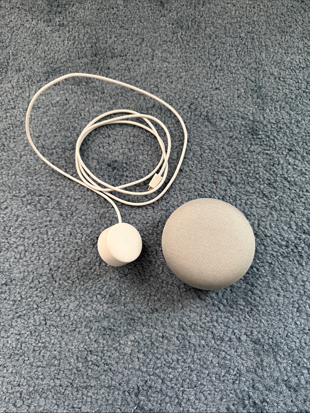 Google Home Mini Smart Assistant Model H0A UNIT + Charging Cable